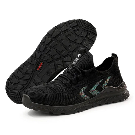 V-Sport - Baskets de sécurité à tissu extensible acier antid baskets confort contre curit elles embout environnements exigeants extensible perforations pour professionnels protection rapante semelle sport tissu travail