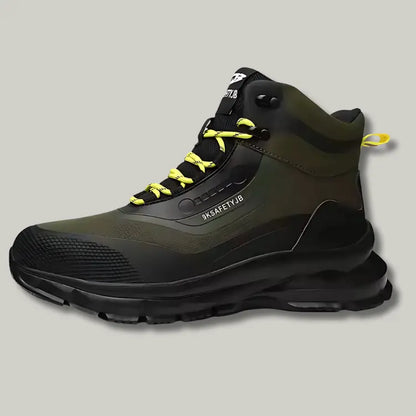 9K-JB SPORT : Bottes de Travail Imperméables Noire et verte ables acier anti bottes confort crevaison curit exigeants imperm pour respirabilit rieure robustes semelle sont sport travail
