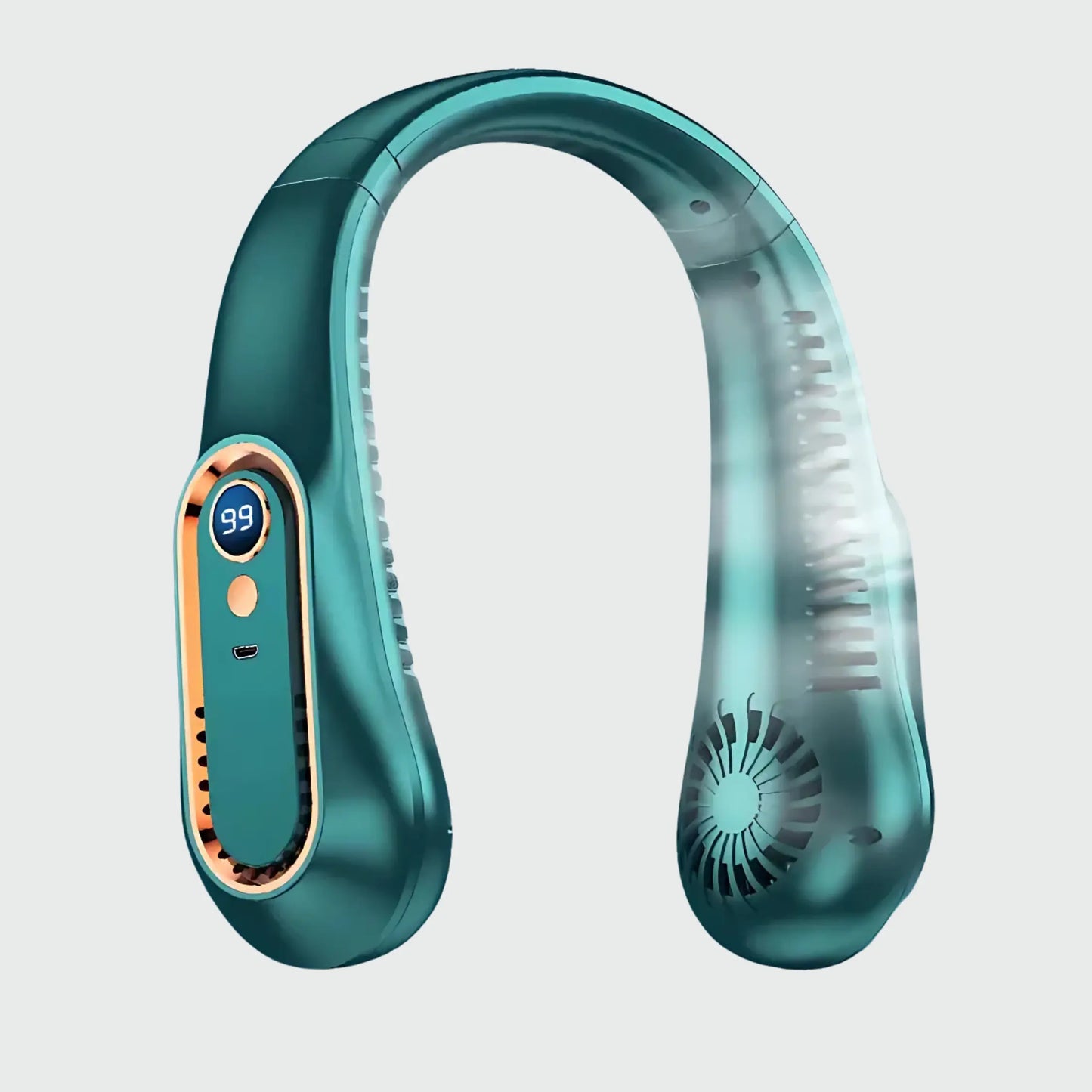 AVIS – Ventilateur de cou portable et rechargeable Vert