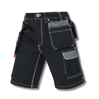 BAUSKY – Short de travail léger et confortable Noir bausky confort confortable journ multi poches pochesbausky pour professionnels short tout travail