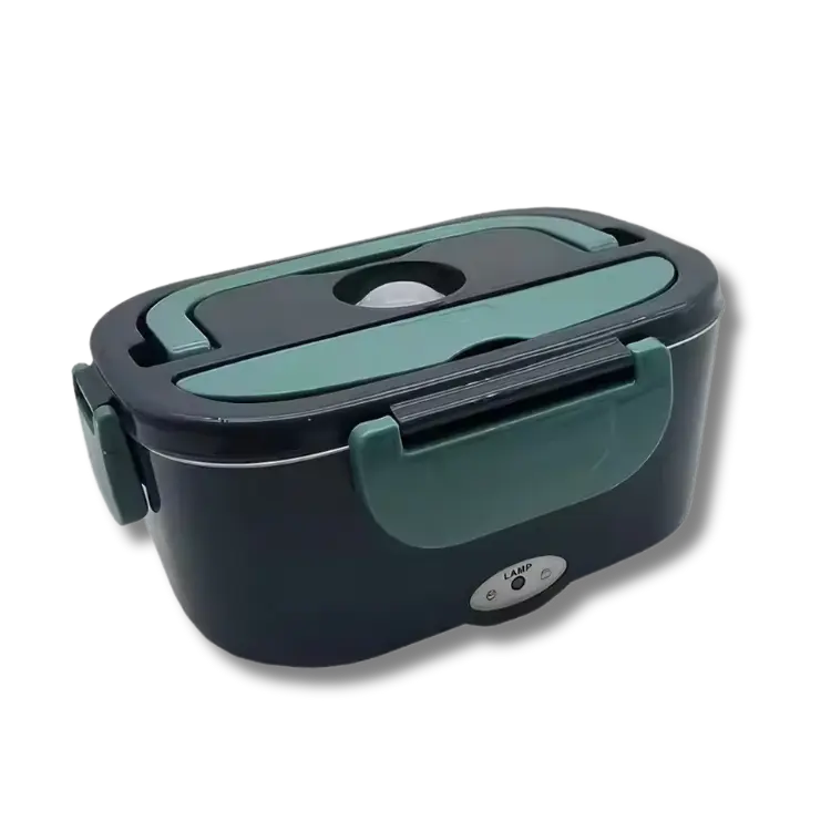 Boîte à Lunch Électrique 3-en-1 - Maison, Bureau et Voiture 220v avec bureau camion cette chauds chauffez cipient compartiment confort cuill domestique elle facile fourchette inclus inox isotherme lectrique lunch maison minutes nettoyer partout plastique portable pour praticit pratiques quotidien rapide repas tout voiture voiturebo