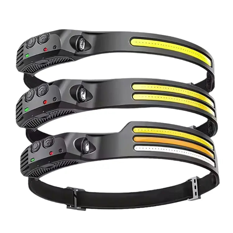 COB LED | Lampe frontale à capteur LED rechargeable activit bricolage camping capteur cette clairage confort elle frontale lampe mouvement obscurit plein port pour professionnels prolong puissance rapide recharge rechargeable travailzen travaux vous