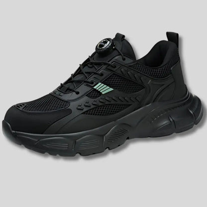 CROSSAFE - Baskets de sécurité à lacets automatiques acier anti antid automatique automatiques automne baskets bouton confort crasement crossafe curit doublure durable elles embout fermeture lacets maille mesh pour printemps rapante respirant rieure rotatif semelle sistante sécurité travail