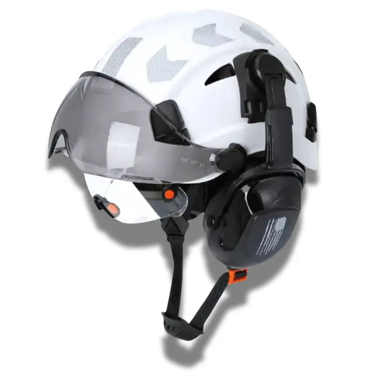 Casque de sécurité multifonction AME-GS CRO8 Réfléchissant A activit ajustement avec casque circulation confort curit doublure forme lunettes meilleure menton multifonction normes pour protection ration rieur sangle suspension syst tissu tractable trous visi