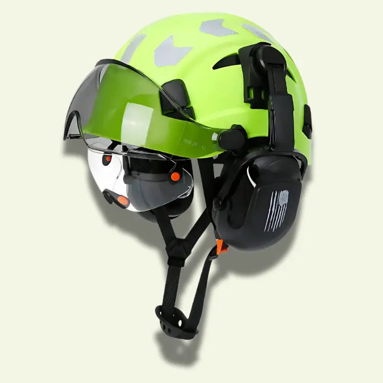 Casque de sécurité multifonction AME-GS CRO8 Réfléchissant B activit ajustement avec casque circulation confort curit doublure forme lunettes meilleure menton multifonction normes pour protection ration rieur sangle suspension syst tissu tractable trous visi