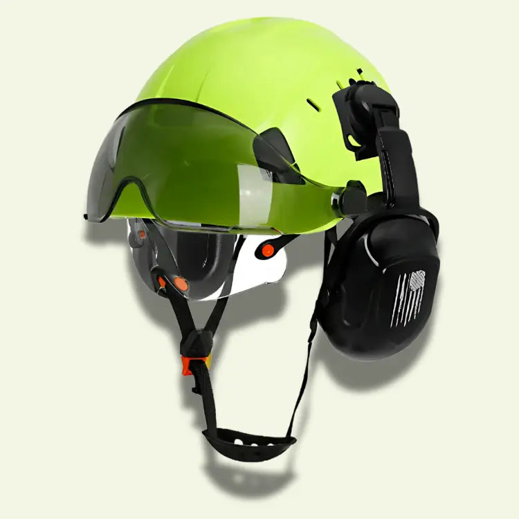 Casque de sécurité multifonction AME-GS FYE avec protège-oreilles activit ajustement avec casque circulation confort curit doublure forme lunettes meilleure menton multifonction normes pour protection ration rieur sangle suspension syst tissu tractable trous visi