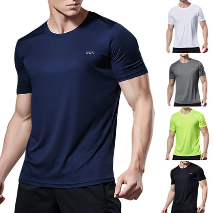 RUN – T-shirt col rond respirant actif actives avec chage confort coupe effort journ pour quotidien respirant rond shirt technique unisexe