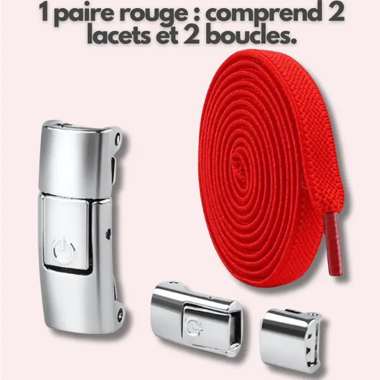 FixLacet | Lacets autobloquants Rouge 100cm autobloquants chaussures confort confortables curit essayez fixlacet fixlacetfixlacet lacets lasticit leur maintien offrir parfait pour pratiques quotidien quotidienne sans sport toutes utilisation votre