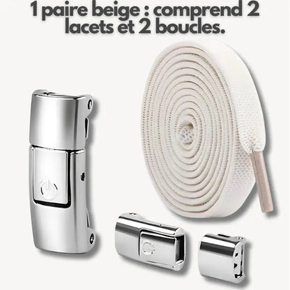 FixLacet | Lacets autobloquants Beige 100cm autobloquants chaussures confort confortables curit essayez fixlacet fixlacetfixlacet lacets lasticit leur maintien offrir parfait pour pratiques quotidien quotidienne sans sport toutes utilisation votre