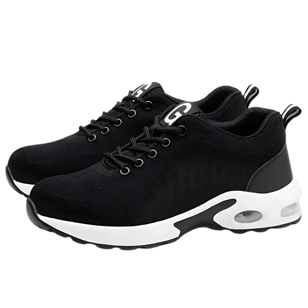 G-Fashion White - Baskets de sécurité anti-crevaison abordable anti automne avec baskets confort crevaison curit daim design diaire doublure durable elles exigeants fashion faux hiver interm leur maille parfaites pour prix professionnels protection respirant riau rieur semelle sont sécurité unisexe white