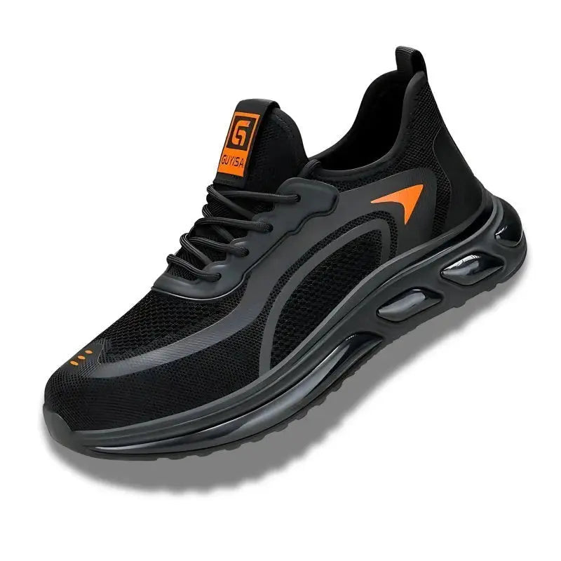 GUY-ISA - Baskets de sécurité Orange 2 basket de sécurité pour homme et femme Baskets de sécurité Baskets de sécurité normées