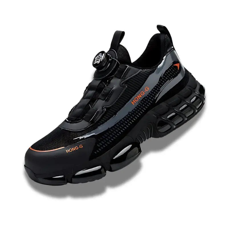 HONG-G - Baskets de sécurité Gris basket de sécurité noir Basket de sécurité pour homme et femme Baskets de sécurité S1p