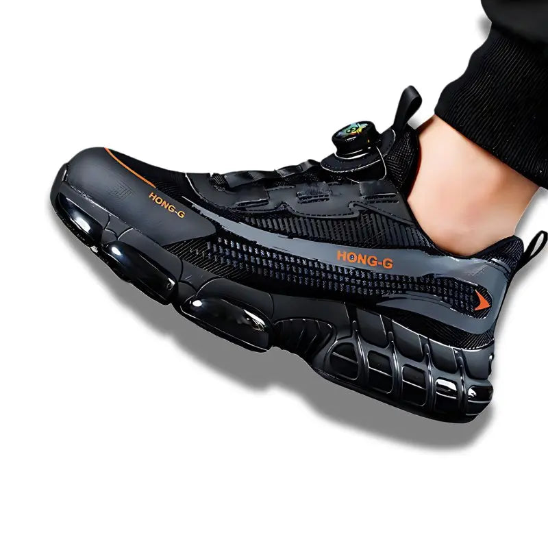 HONG-G - Baskets de sécurité basket de sécurité noir Basket de sécurité pour homme et femme Baskets de sécurité S1p