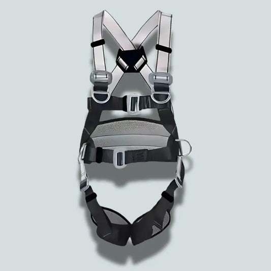 Kit harnais complet avec mousqueton Harnais noir et gris activit avec besoins ceinture complet confort corde couleurs curit escalade fabriqu fiable garantit harnais hauteur lors mousqueton optimale points pour protection quip toutes travail travaux votre vous