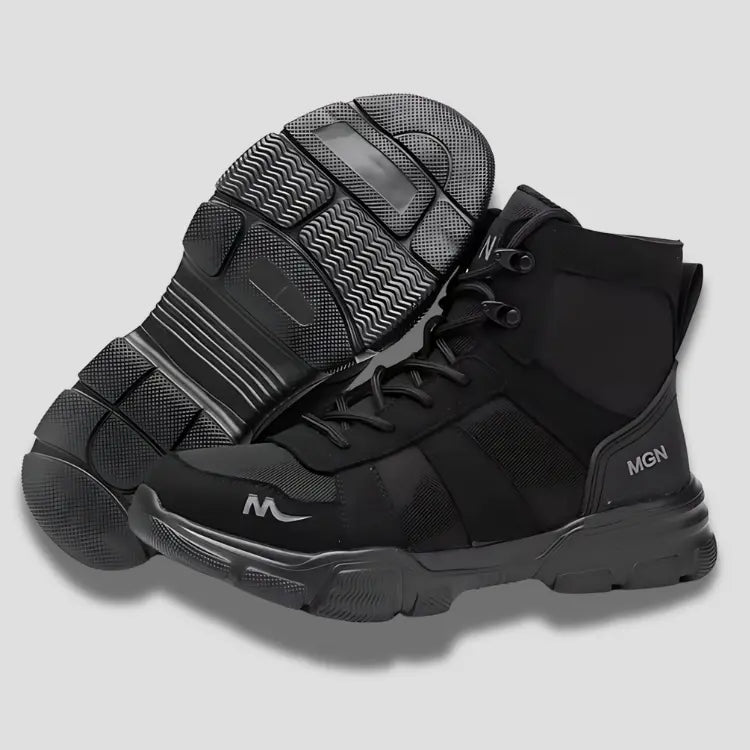 MGN | Bottes de sécurité confortables Noir 20345 avec bottes certifi confort confortables contre curit dans elles exceptionnelle journ leur longues objets offrent optimale pieds plus pour protection semelle tout toutes travail vous