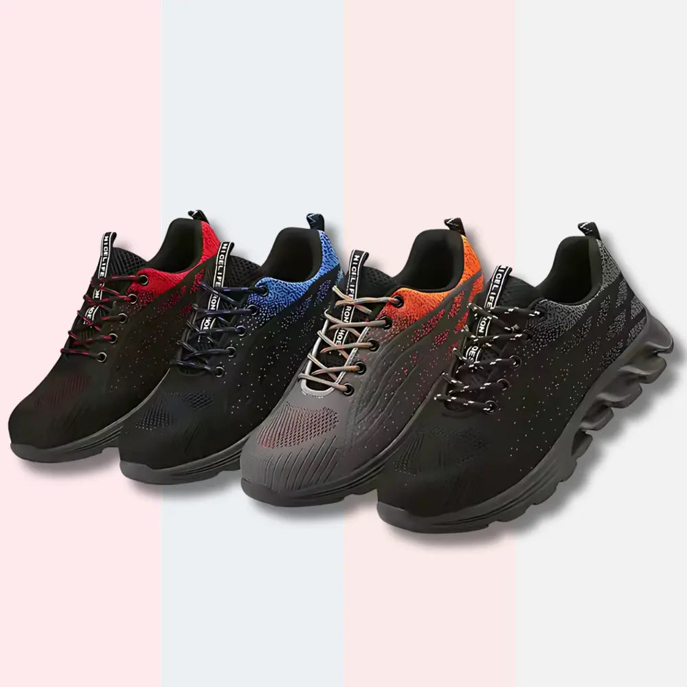 NICELIFE - Baskets de sécurité antistatiques acier antistatique antistatiques automne baskets caoutchouc confort curit doublure durable elles embout hiver maille nicelife pour printemps protection respirante rieure saison saisons semelle style sécurité toutes