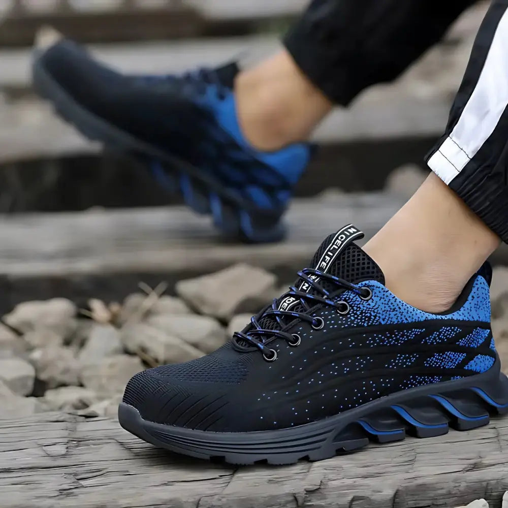 NICELIFE - Baskets de sécurité antistatiques acier antistatique antistatiques automne baskets caoutchouc confort curit doublure durable elles embout hiver maille nicelife pour printemps protection respirante rieure saison saisons semelle style sécurité toutes