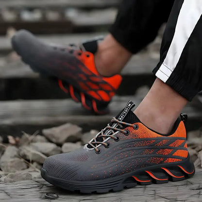 NICELIFE - Baskets de sécurité antistatiques acier antistatique antistatiques automne baskets caoutchouc confort curit doublure durable elles embout hiver maille nicelife pour printemps protection respirante rieure saison saisons semelle style sécurité toutes