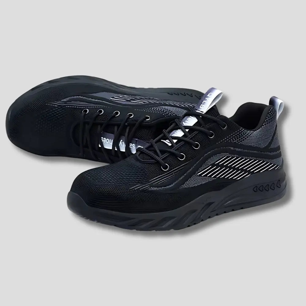 QYL-B - Baskets de sécurité ventilées acier avec baskets caoutchouc certifi chauds confort curit dans doublure durable elles embout environnements journ long maille optimale pour protection riau rieur rieure semelle sécurité travail tricot ventil volant