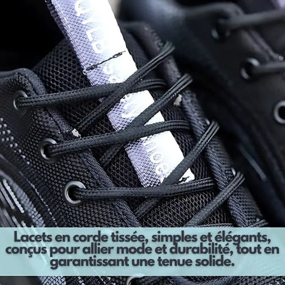 QYL-B - Baskets de sécurité ventilées acier avec baskets caoutchouc certifi chauds confort curit dans doublure durable elles embout environnements journ long maille optimale pour protection riau rieur rieure semelle sécurité travail tricot ventil volant