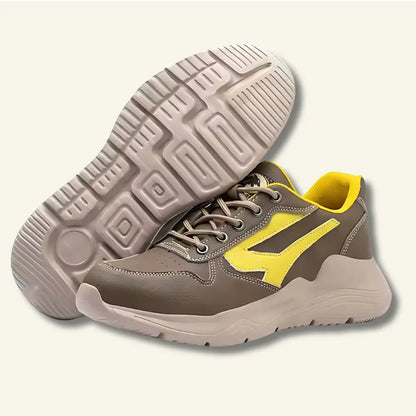 SHADOW - Baskets de sécurité en cuir microfibre acier anti automne baskets confort contre cuir curit dans doublure durabilit elles embout environnements haute hiver journ maille microfibre optimale perforations pour printemps protection qualit rieure semelle shadow sont sécurité travail