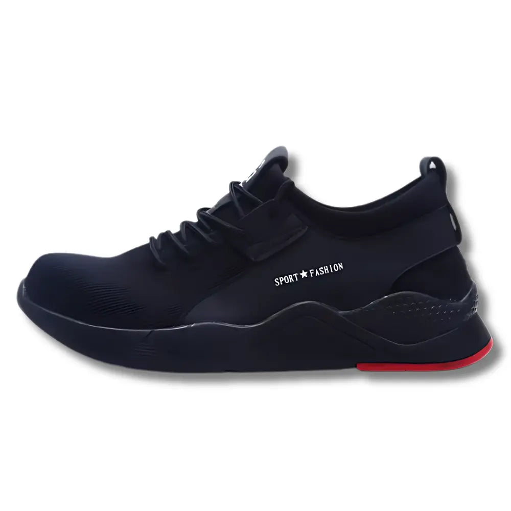 SPORT Fashion - Baskets de sécurité rouges et noires Rouge et Noir acier anti antid baskets crevaison curit embout fashion noires optimale pour protection rapante rouges semelle sistance sport