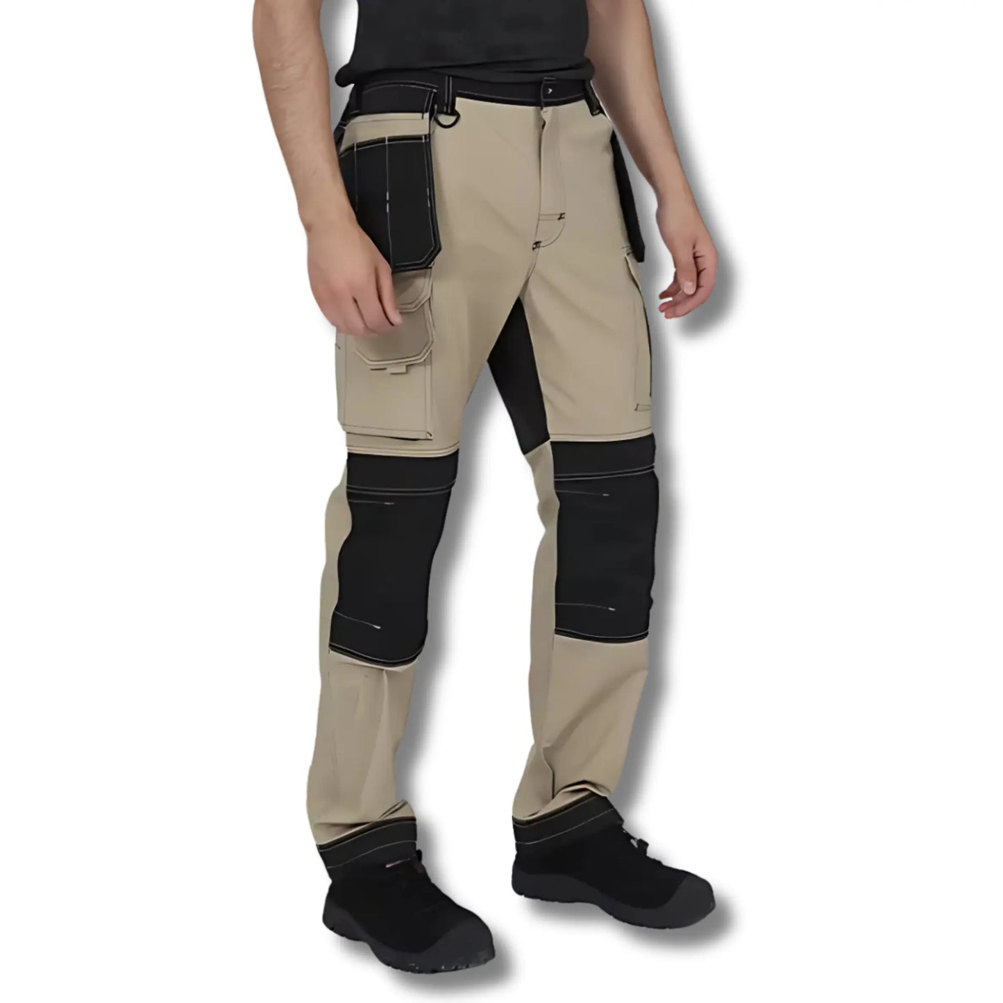 TrailForce - Pantalon de travail multi-poches Pantalon seul – B Stock Central artisans ceinture chantier confort genoux lastique multi oxford pantalon poches pour renforc sistancepantalon tissu trailforce travail