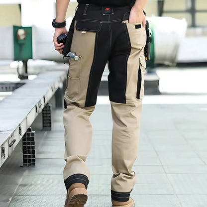 TrailForce - Pantalon de travail multi-poches artisans ceinture chantier confort genoux lastique multi oxford pantalon poches pour renforc sistancepantalon tissu trailforce travail