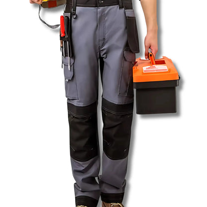 TrailForce - Pantalon de travail multi-poches artisans ceinture chantier confort genoux lastique multi oxford pantalon poches pour renforc sistancepantalon tissu trailforce travail