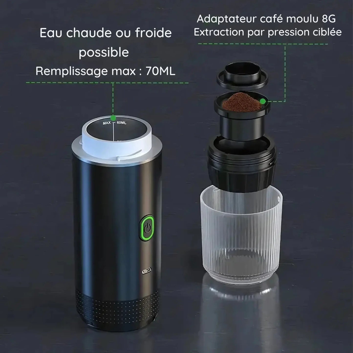 Veltrio - Cafetière portable intelligente avec cafeti elle exception intelligente pause portable pour soyez veltrio votre vous