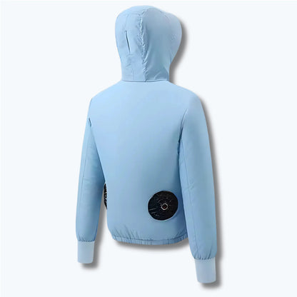 Venty - Veste climatisée USB 5000 autonomie chaleur cheur climatis contre corps design duction elle facile haute jusqu portable pour rapide refroidissement respirant taille tissu toute usbveste ventilateurs ventilation venty veste vitesse vitesses