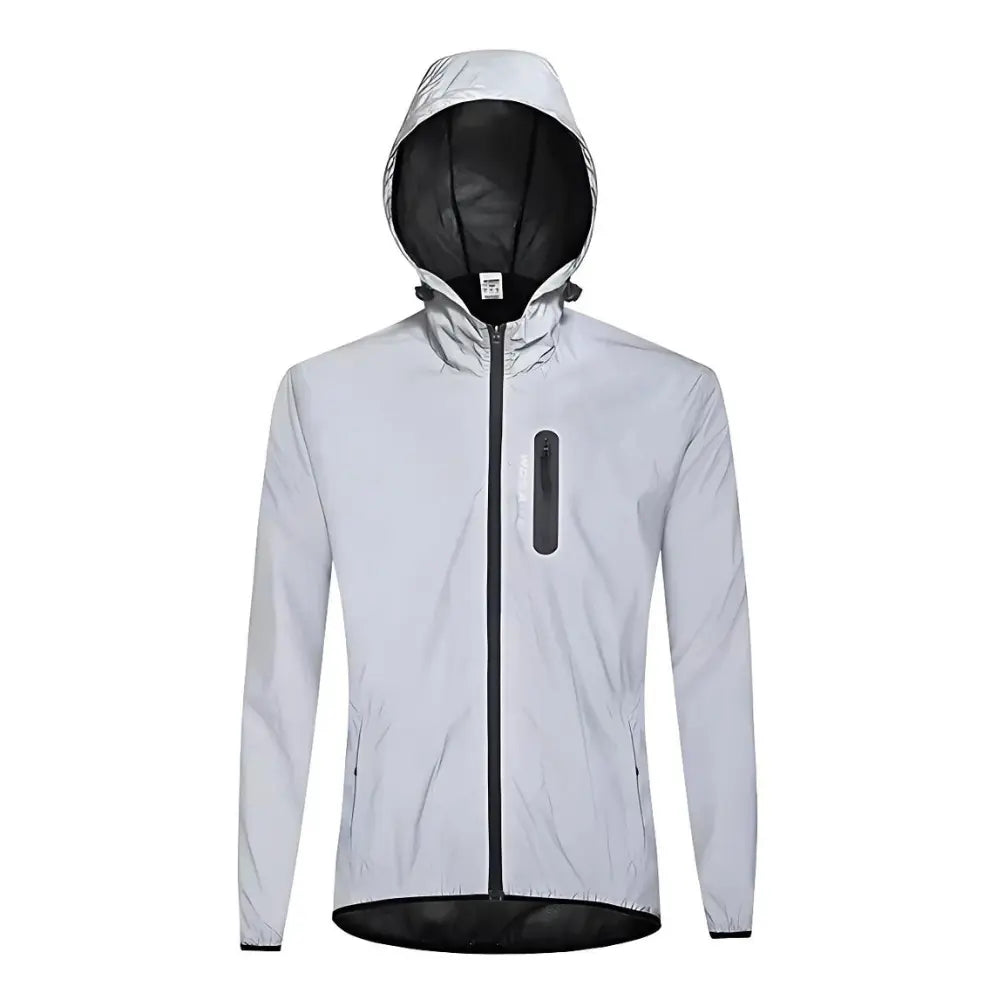 Veste Haute Visibilité au Travail Légère WOSAWE Blanche avec capuche avec confort confortable curit haute mouvement pour protection respirant tailles travail veste visibilit vous wosawel