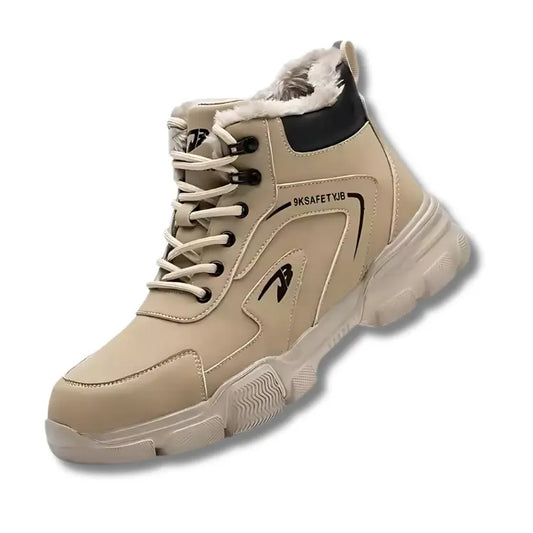 Y-JB : Bottes de Travail avec Doublure Polaire (Fourrées) Beige adapt avec bottes conditions confort couvrez curit dans doublure elles embout environnements journ maille normes optimale parfaites pieds polaire pour prot rieurs saisons tout toutes travail travailleurs travaux