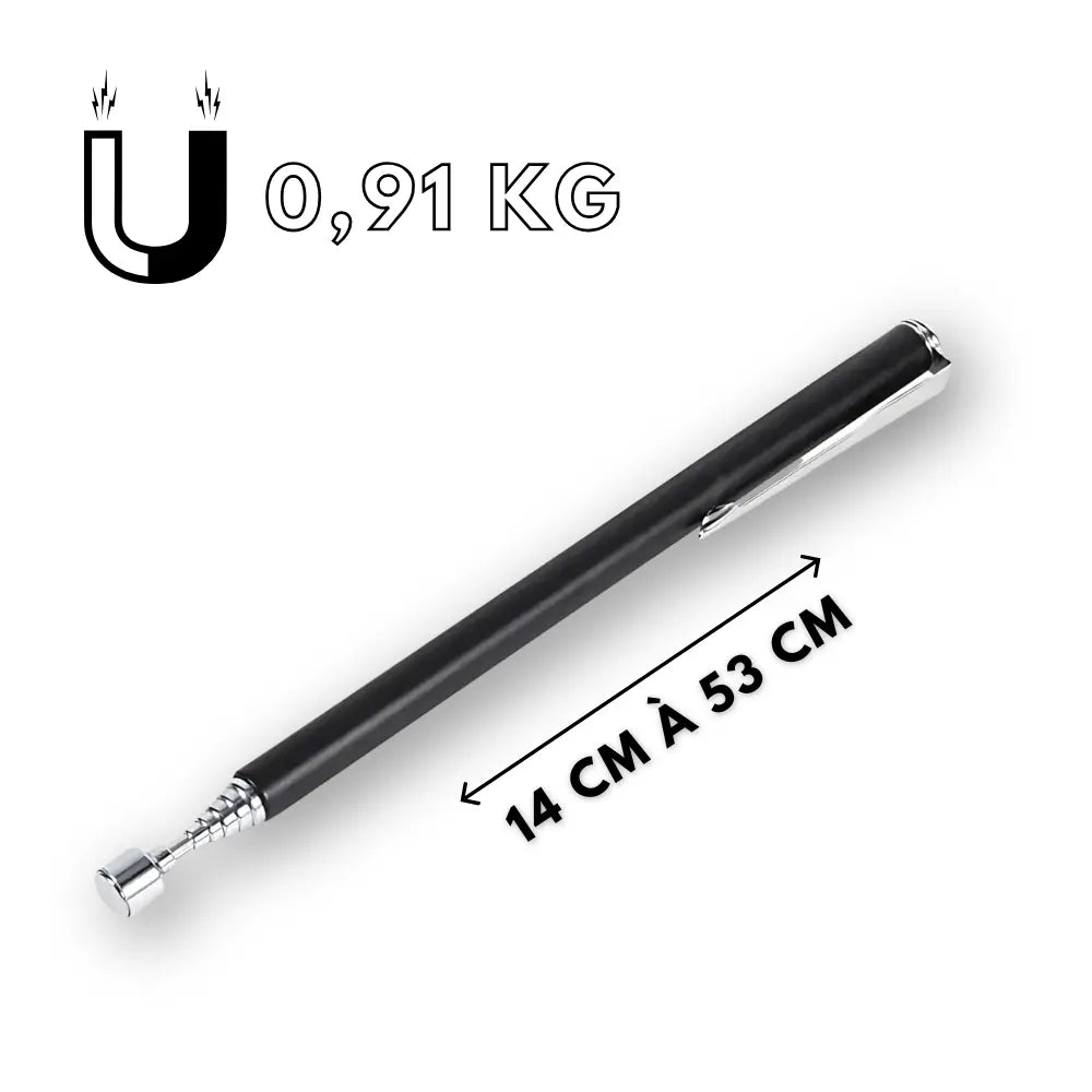ZUIDID Ramasse Vis Aimanté – Outil Télescopique Noir sans lumière 0.91 kg Stock Central aimant boulons dans facilement lescopique objets outil parations plus pour puissant ramasse talliques tige tous votre vous zuidid